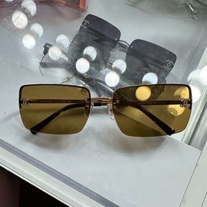 Brown vintage Chanel glasses